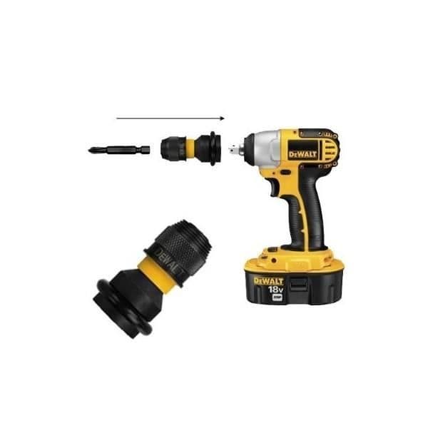DEWALT 1/2 till 1/4 Slagnyckeladapter - DT7508 - Förstärkt kropp - Flexibel torsionszon