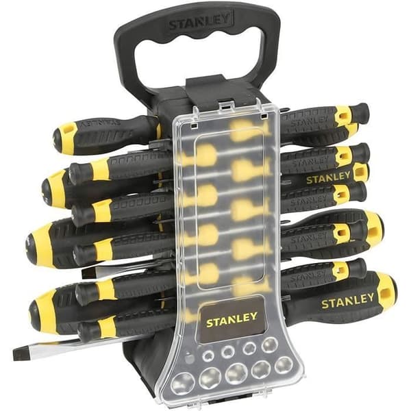 Stanley skruvmejselsats 49 delar gör-det-själv-verktyg Platt korsformad Torx Hexagon