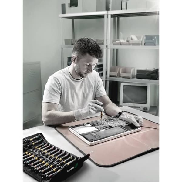Skruvmejselset - WERA - Micro Big Pack 1 - 25 delar - Antistatisk (ESD) - Korskruv och TORX