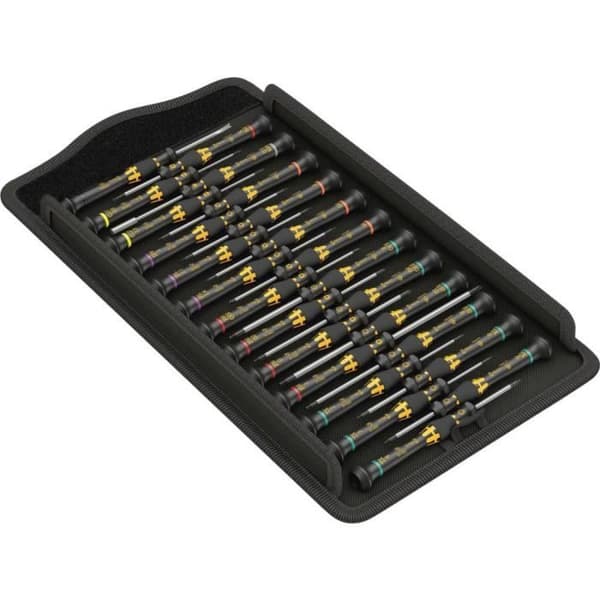 Skruvmejselset - WERA - Micro Big Pack 1 - 25 delar - Antistatisk (ESD) - Korskruv och TORX