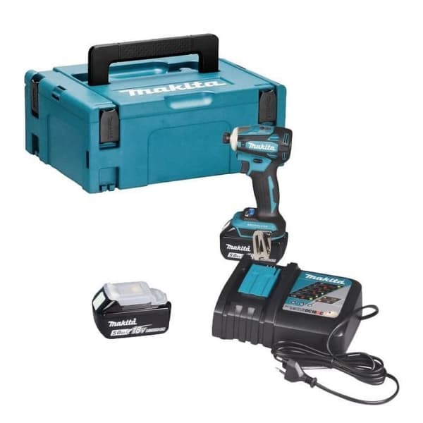 Slagskruvmejsel 18V LXT 180Nm (2x5,0 Ah) i MAKPAC - MAKITA DTD172RTJ