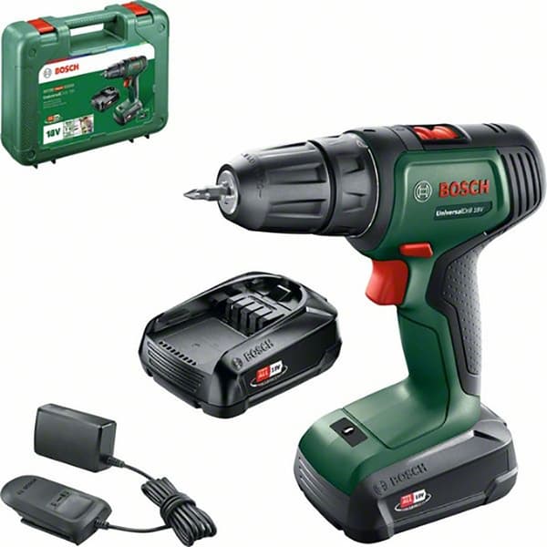 Bosch Professional Universaldrill 18 2xbattery Elektrisk Skruetrækker