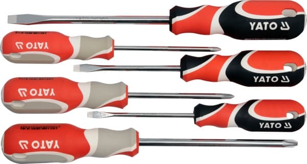 YATO RUUVILTAJSET 6 kpl. FLAT / RISTI, SVCM55 2668