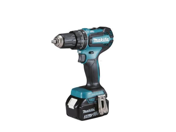 MAKITA SLAGBORE/DREVET 18V 50Nm 3x3,0Ah BLDC MAKPAC DHP485RF3J +2x BIT PH1x90mm