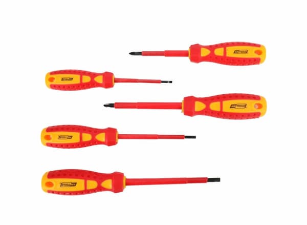 AWTOOLS SET MED ISOLERADE SKRUVDRIVARE VDE S2 / 5 st.