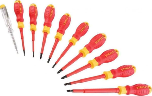 STANLEY-RUUVILTAAT 10 kpl. VDE /PZ2+PH2+SL5+TESTE