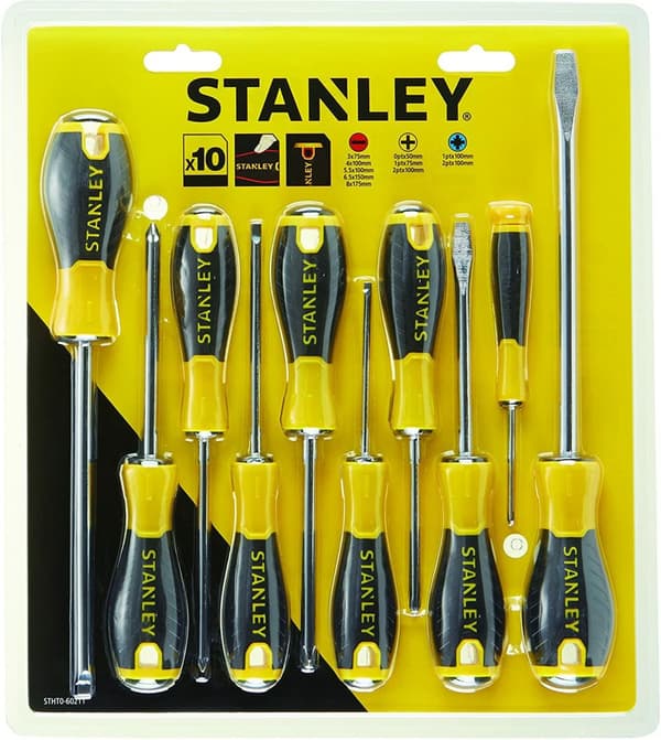 STANLEY SKRUVDRAGARE 10 st.VÄSENTLIGT