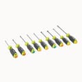 Miniatyrbild 7 av 7: RYOBI - Set med 9 skruvmejslar med magnetblad SL3, SL4, SL5.5 x 2, SL6.6, PH1, PH2, PZ1, PZ2 - RHSDS9PC