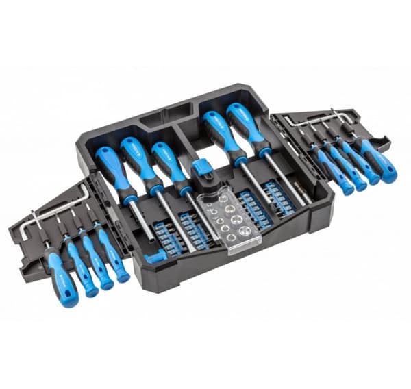 Set med skruvmejslar + bits. 63 avsnitt
