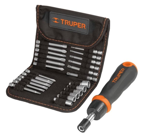 Spärrskruvmejsel & bitssats, 26st Truper®
