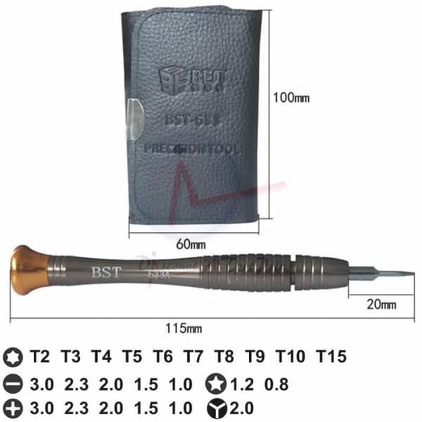 Verktygssats - Magnetisk - 25 i 1 - Precision - Torx - iPhone Samsung reparation