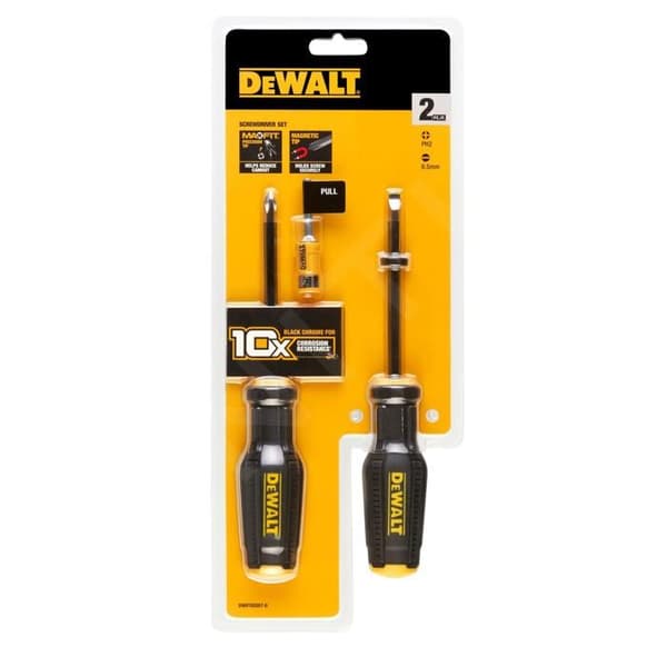 DeWALT Verktyg Set av skruvmejslar FULLFIT - platt och PH (2 st) DWHT62057-0