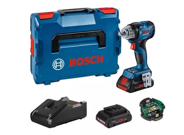 BOSCH PROFESSIONAL GDS 18V-330 HC sladdlös slagdrivare - 2 batterier - laddare - fodral