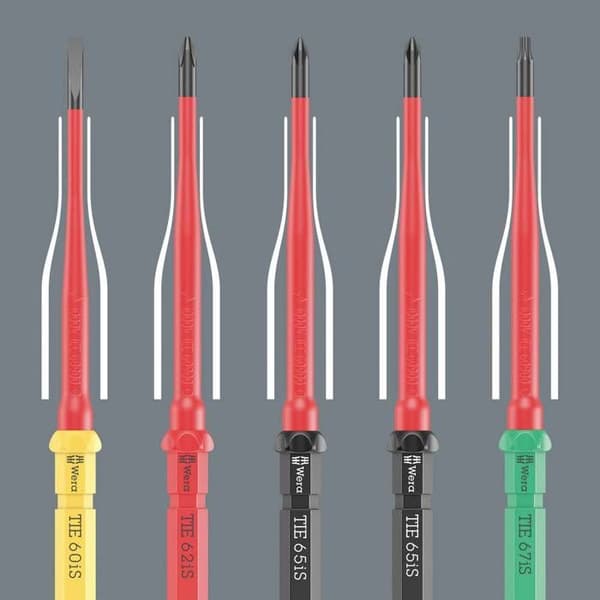 VDE-bits skruvmejsel - Wera - 26 delar - Kreuzschlitz - Elektrisk skydd - 1000 V