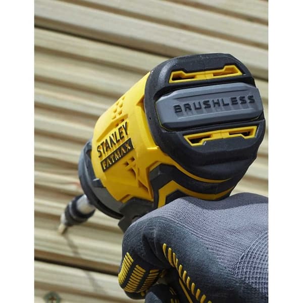 170Nm STANLEY FATMAX slagskruvmejsel - Utan batteri - 18V - 1-hands metallchuck - Borstlös motor