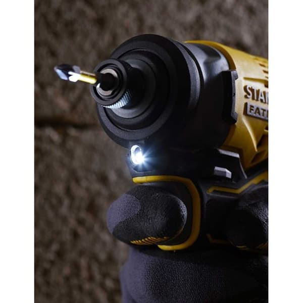 170Nm STANLEY FATMAX slagskruvmejsel - Utan batteri - 18V - 1-hands metallchuck - Borstlös motor