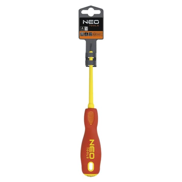 Neo Tools flad skruetrækker 2,5x75 mm 1000v Crmo Steel