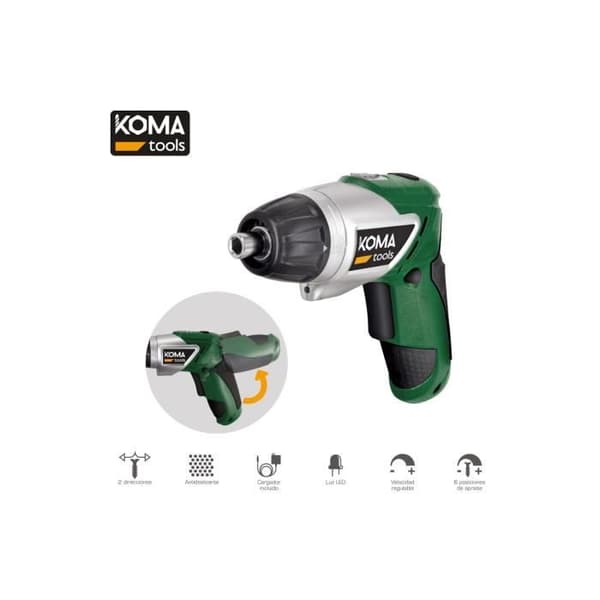 GENERISK - Vändbar batteriskruvmejsel 3,6v Litium 1300ma 17,5x14,8cm Koma Tools