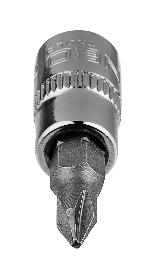 PH1 skruetrækker bit på 1/4" fatning, kort, 37 mm