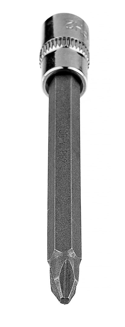 PH2-ruuvitaltan kärki 1/4"-holkissa, pitkä, 87 mm