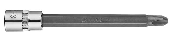 PH3 skruetrækker bit på 1/4" fatning, lang, 87 mm