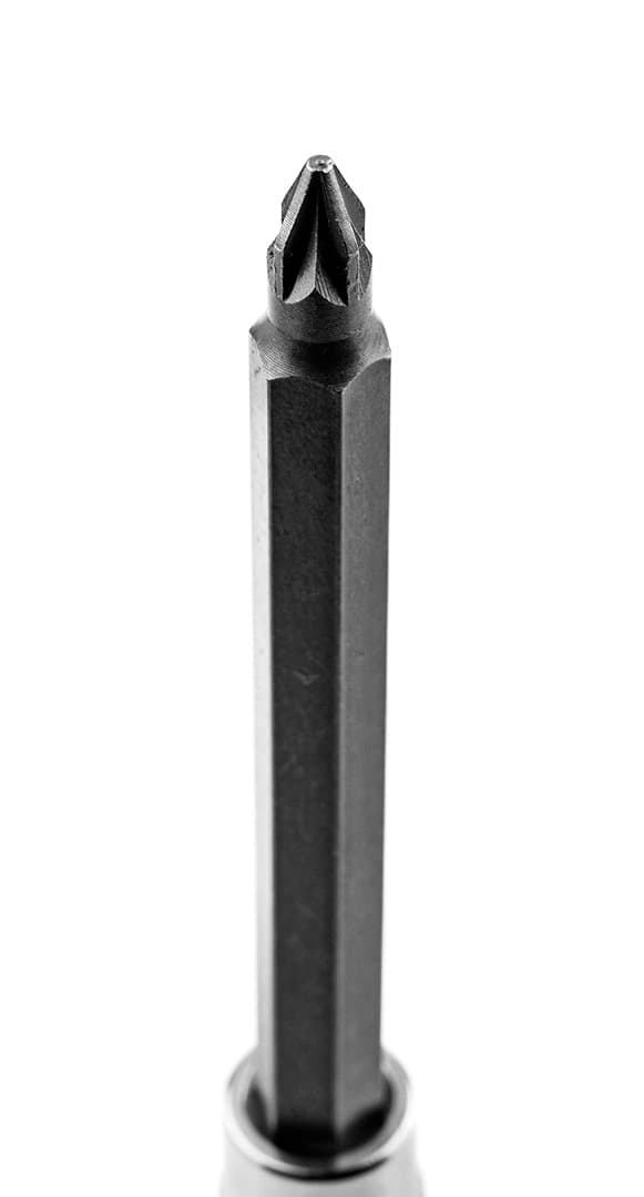 PZ1 skruvmejselbits på 1/4" hylsa, lång, 87 mm