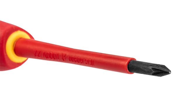 Stjerneskruetrækker 1000V, PZ1 x 80 mm, S2 stål