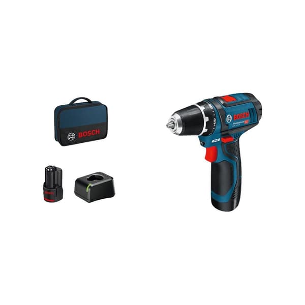 Bosch GSR 12V-15 Professional - borr/drivare - sladdlös - 2 hastigheter - 2 batterier