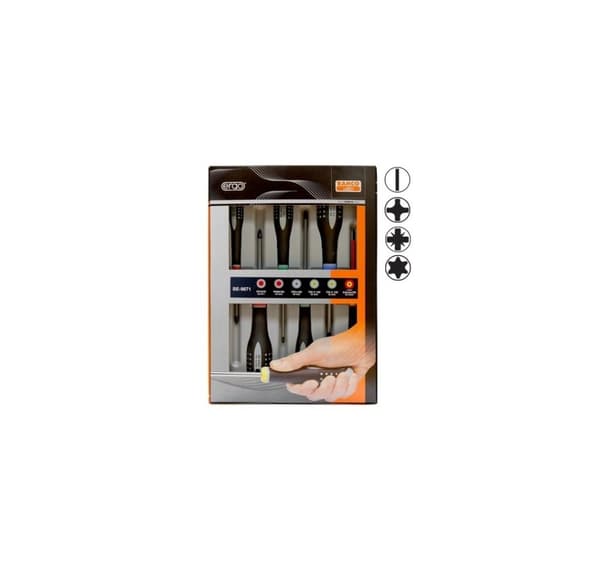 Skruvmejselsats ERGO™ 6 st - SL3,0 1000V VDE T20/25 PZ2 PH1/2