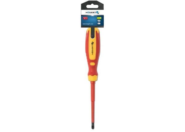 Tournevis Högert teknik - HT1S977 - Säkringsskruvmejsel PZ2/SL6 100mm 1000V stål CrMo ()