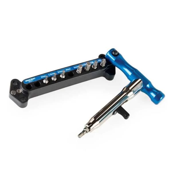 Tournevis T-Handtag - Park Tool - QTH-1 - Magnetiska Bitar - Svart - One Size