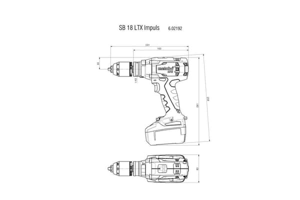 Slagskruetrækker Metabo SB 18 LTX Impuls MetaBox 602192840