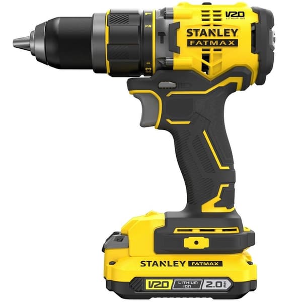 STANLEY FATMAX SFMCD721D2K 18V V20 børsteløs slagboremaskine 2x 2,0Ah