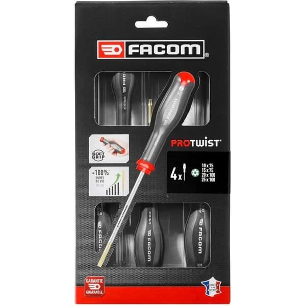 Set med 4 PROTWIST resistorx skruvmejslar - FACOM - ATXR.J4PB