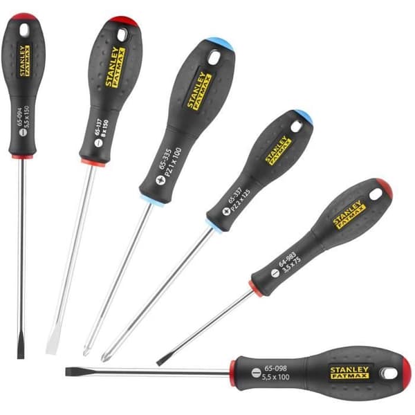 Set med 6 skruvmejslar - STANLEY FATMAX - 0-65-428 - Elektriker + mekaniker + Pozidriv