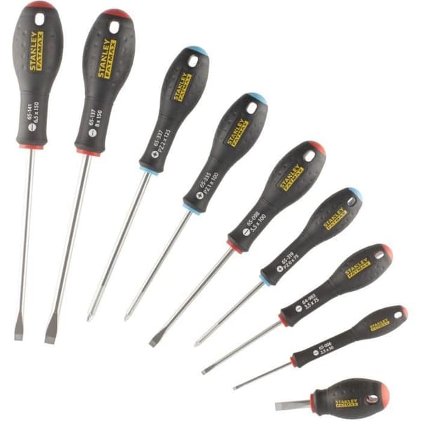 Set med 9 skruvmejslar - STANLEY FATMAX - FMHT65424-0 - Elektriker + mekaniker + Pozidriv