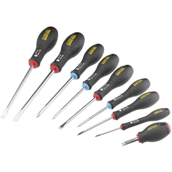 Set med 9 skruvmejslar - STANLEY FATMAX - FMHT65424-0 - Elektriker + mekaniker + Pozidriv