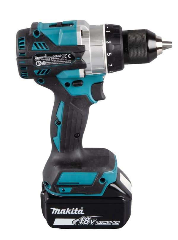 Makita DDF486RTJ porakone 2100 RPM 2,6 kg Musta, Sininen