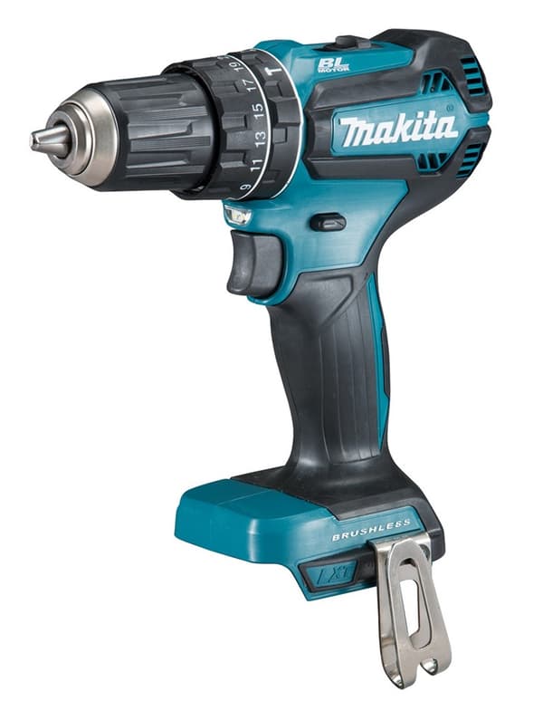 Makita DHP485Z boremaskine Nøglefri 1,1 kg Sort, Blå