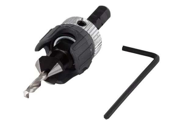 Wolfcraft 2544000 - 3,2-12 mm skruestarter med forsænkning og dybdestop