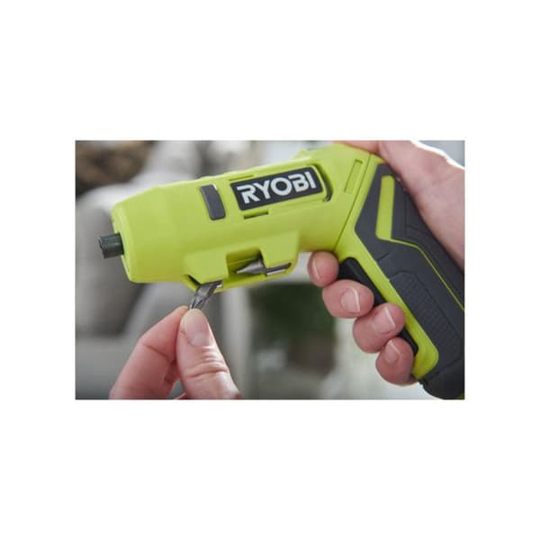 Skruvdragare 4V - RYOBI - RSDP4-120G - 5 Nm - 1 hastighet - LED - Snabbt vrid - USB-C - Batteri 2,0 Ah - 2 bitar