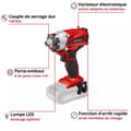 Miniatyrbild 6 av 6: Einhell Trådlös Slagskruvdragare TE-CI 18/1 Li - Solo Power X-Change (18 V, Moment 140 Nm) Levereras utan Batteri eller Laddare