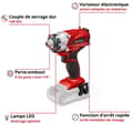 Miniatyrbild 2 av 6: Einhell Trådlös Slagskruvdragare TE-CI 18/1 Li - Solo Power X-Change (18 V, Moment 140 Nm) Levereras utan Batteri eller Laddare