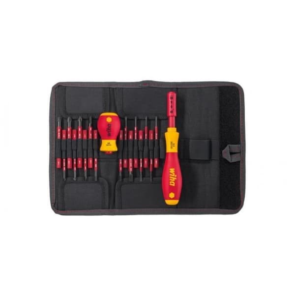 Skruvmejselset och bits - WIHA - 41231 - 18 delar - Elektrisk skydd upp till 1000V - Torx och Phillips