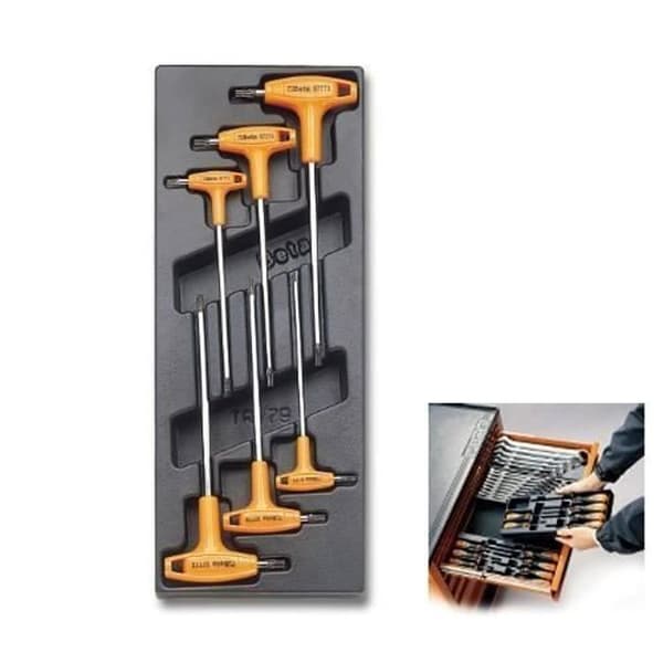 BETA Set med 6 TORX skruvmejslar - 2424 T55