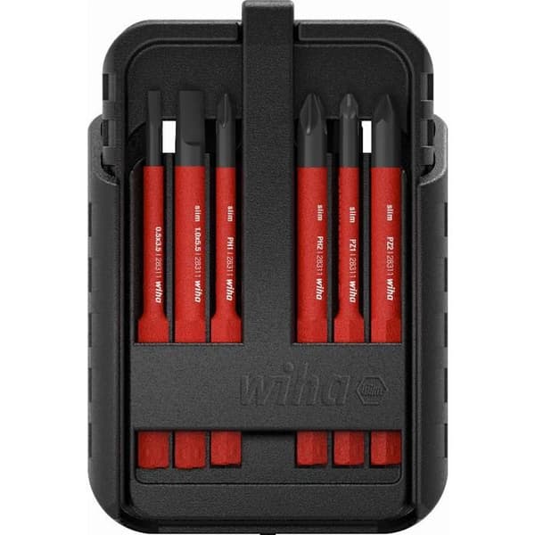 Set med spetsar - Wiha - SB2831B951 - 12 st - Typ PH - SlimBit-fodral
