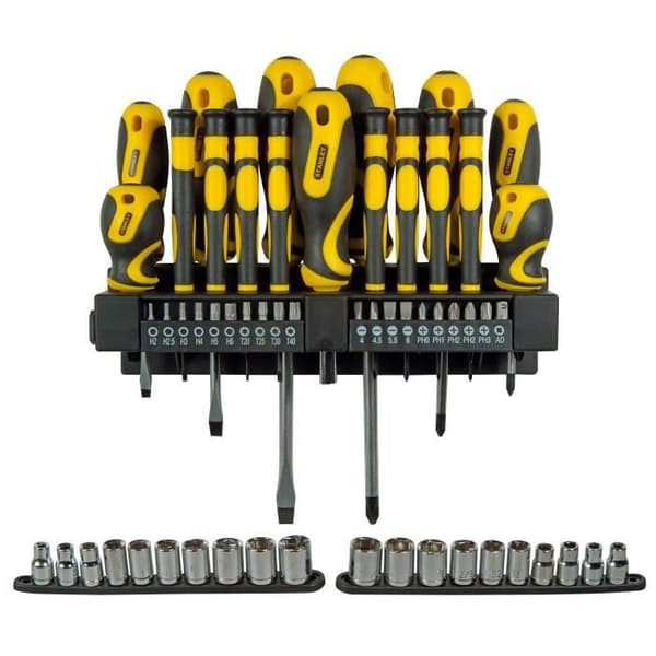 STANLEY skruvmejselsats STHT0-62143 - 57 delar - Skruvmejslar, bits, hylsor