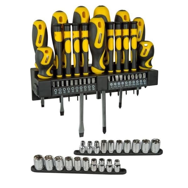 STANLEY skruvmejselsats STHT0-62143 - 57 delar - Skruvmejslar, bits, hylsor