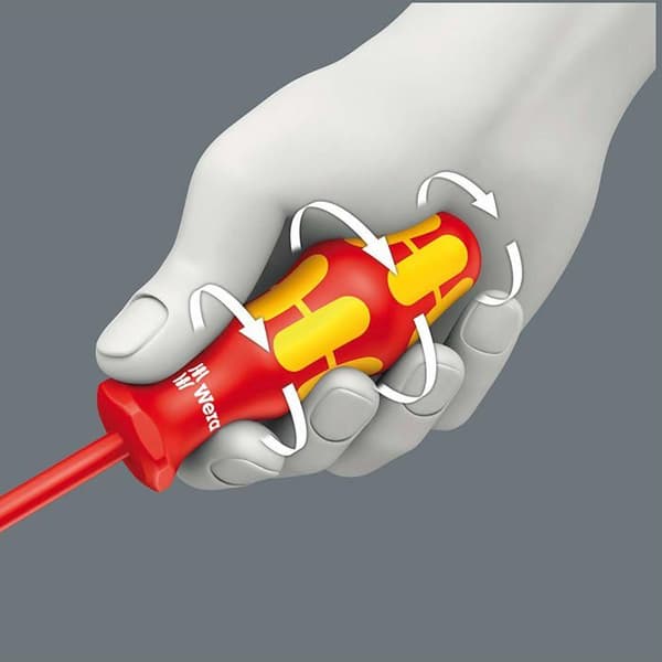 Wera skruvmejsel - 05100024001 - Kraftform Plus Serie 100 VDE isolerad platt skruvmejsel Lasertip 160 i,