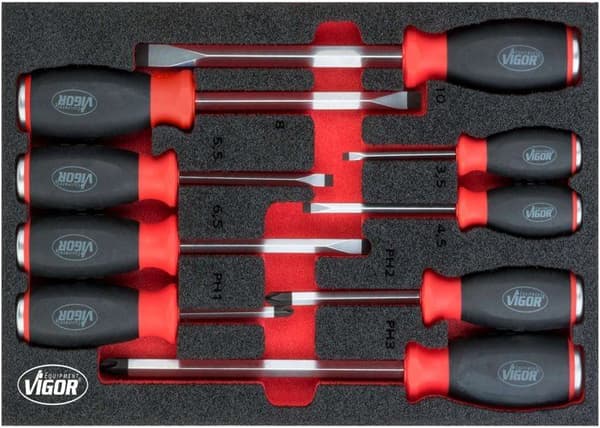 Vigor Skruvmejsel - V5068 - Strike Skruvmejsel Set Caps, 1st,